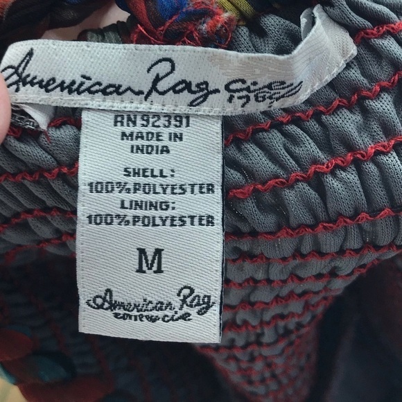 American Rag Abstract Print Halter Top Dress - Picture 3 of 4